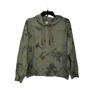 Old Navy Green Tie Dye Hoodie Size Medium EUC